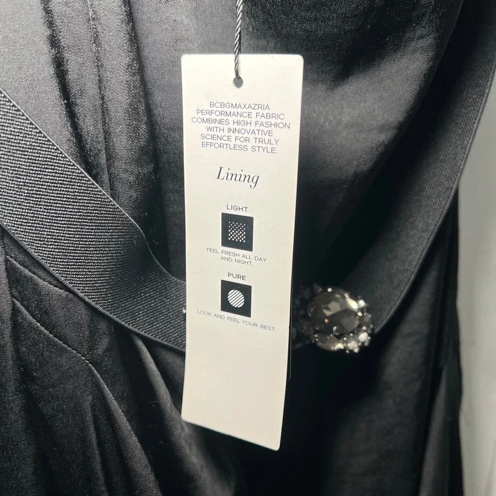 Women's BCBGMAXAZRIA One Sleeve Open Bows with belt Size XS - Picture 4 of 7